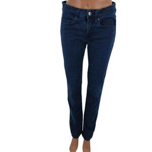 Gap Womens Size 4 Blue High Rise Skinny Jeans Denim Stretch Slim Fit Pants